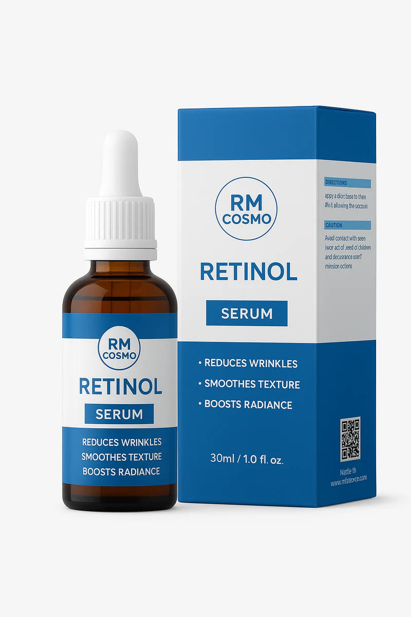 RM Cosmo Retinol Serum 30ml – Advanced Anti-Aging Formula for Wrinkle Repair, Smoother Texture & Radiant Skin